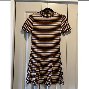 Fall Mockneck Swing Dress